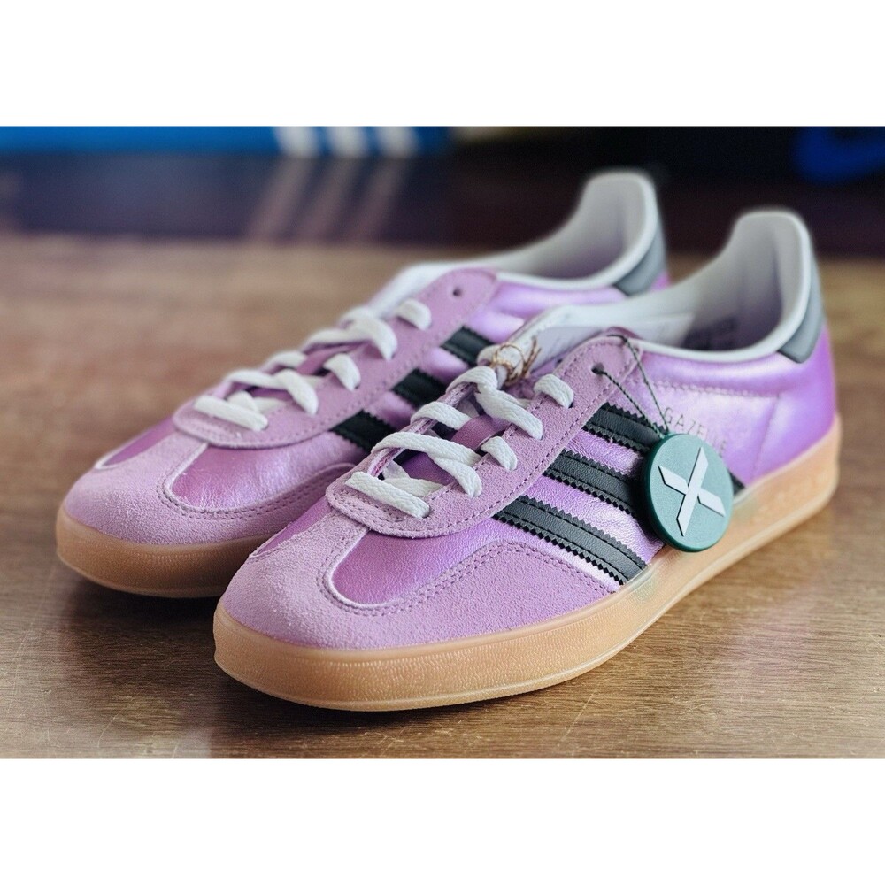 Women’s Size 6.5 adidas Gazelle Indoor Lilac Black Gum JS1406 NIB